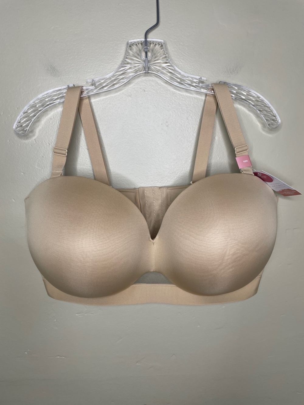 CACIQUE Nude Comfort Bliss Plunge Multiway Strapless Underwire NWT 42H